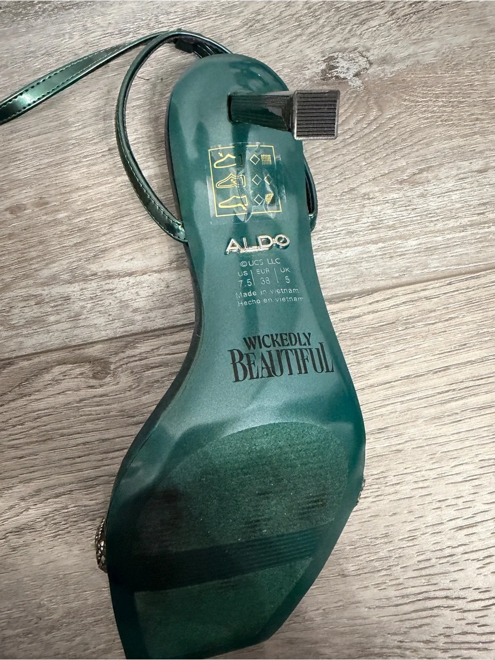 ALDO Emerald Green Strappy Heeled Sandals Wicked